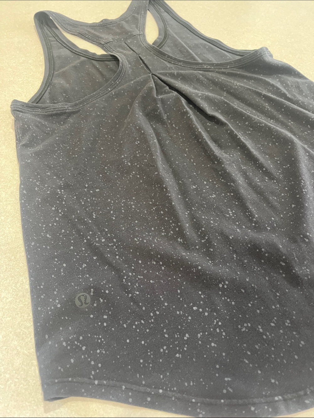 lululemon athletica Black Speckle Racerback Tank